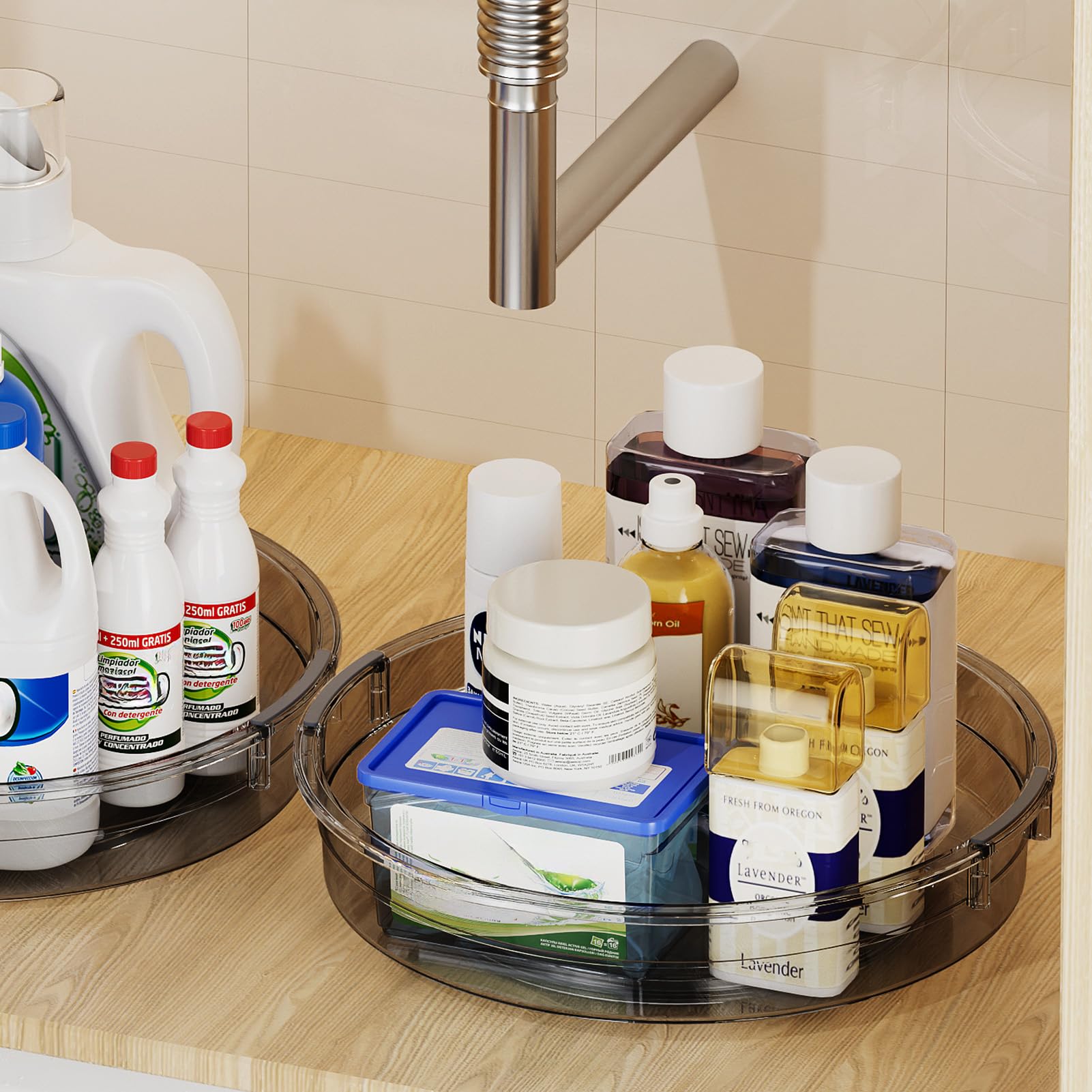 LAMU spice and condiment organizer for cabinet or counter