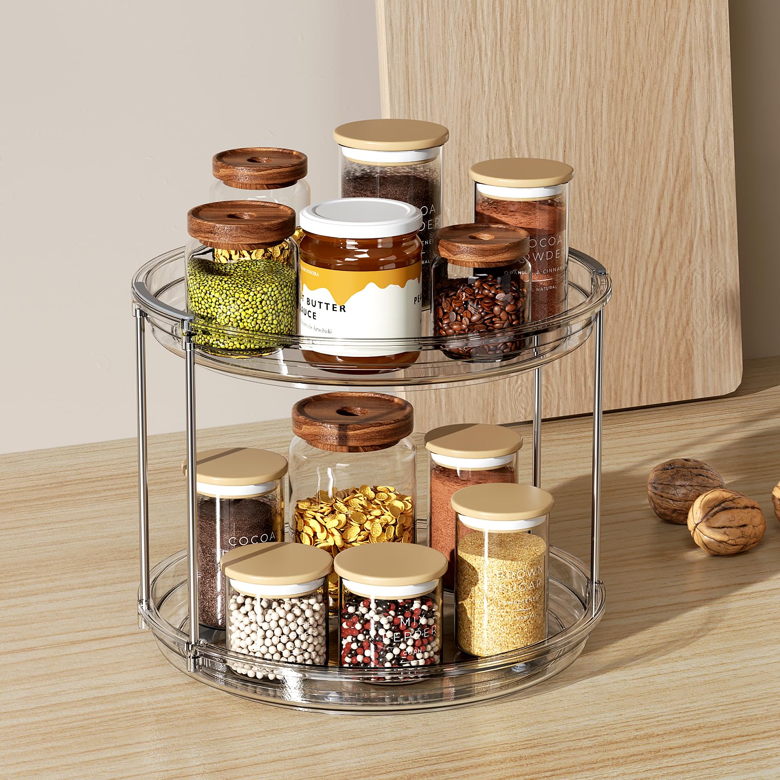 LAMU stackable design allows forming a 3-tier organizer.