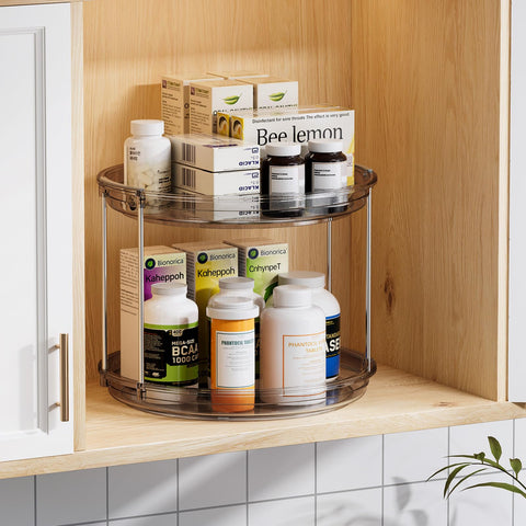 LAMU vertical space maximizer concept in a narrow cabinet.
