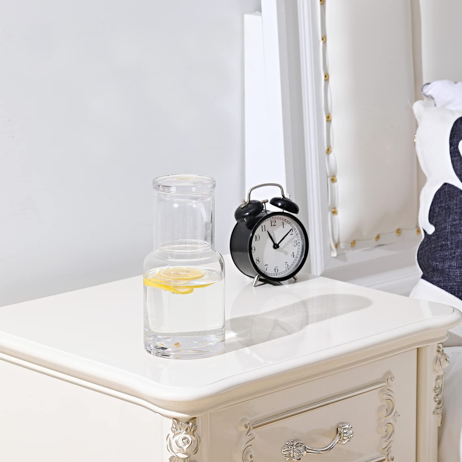 Lancici thickened glass bedside carafe for durable use.