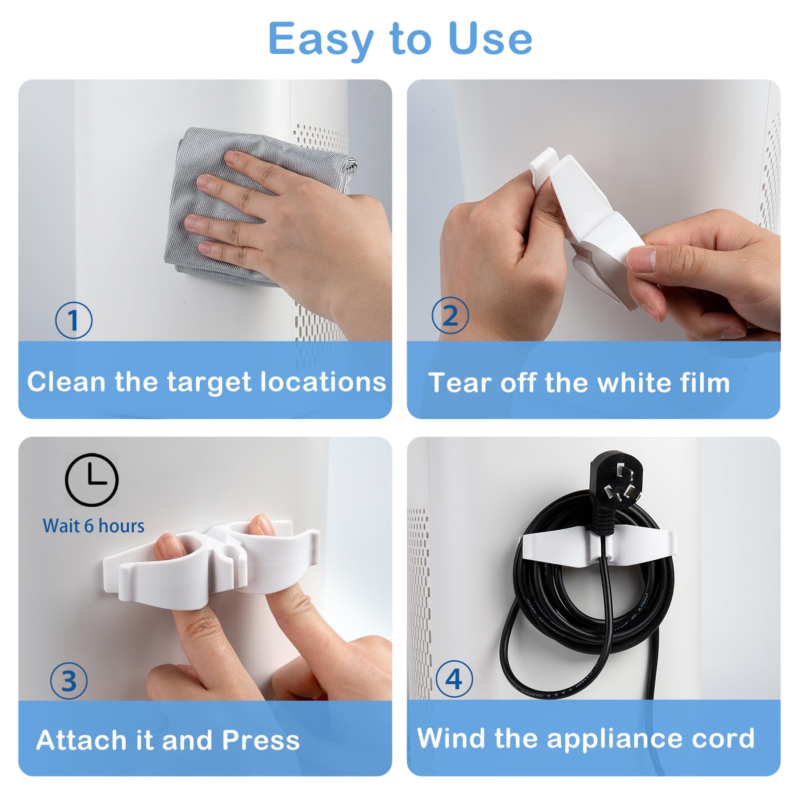 Lancord cord organizer compatible with coffee makers, mixers, and other appliances.
