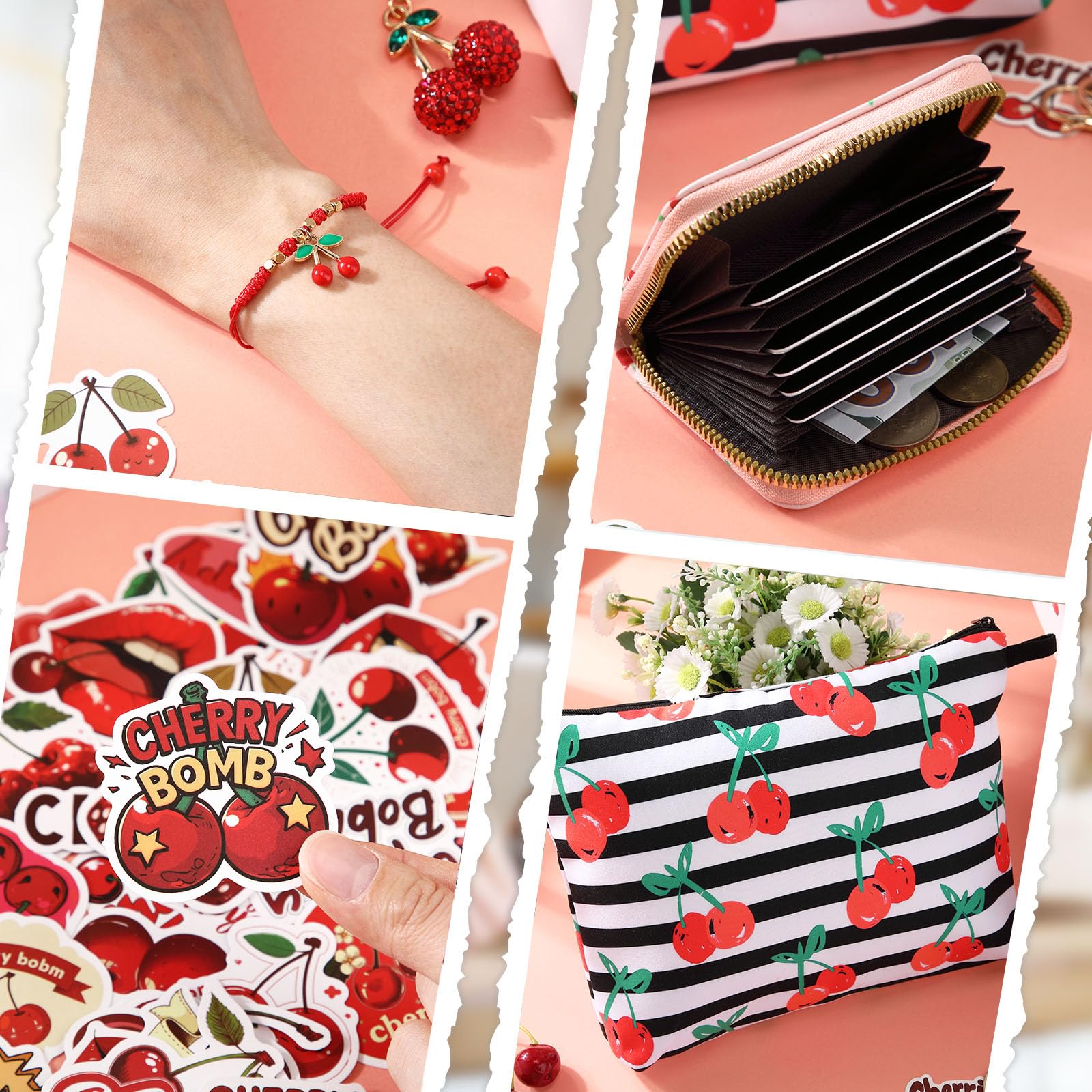 Landical cherry gift socks are breathable and comfortable for everyday wear.