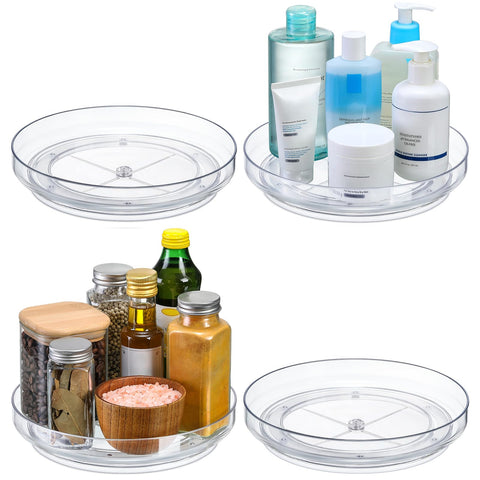 LANDNEOO condiment storage using a clear lazy susan