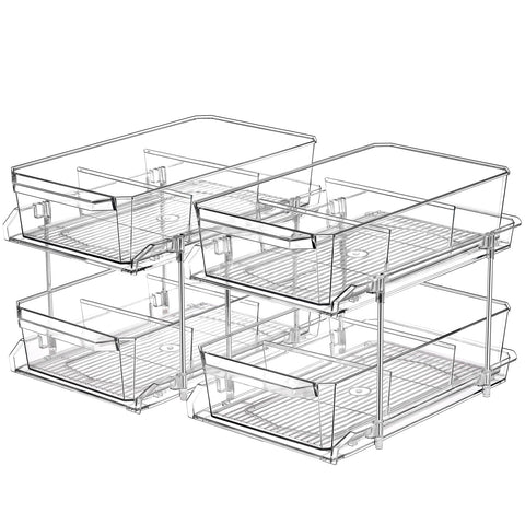 LANDNEOO 2-set organizer front view for clutter-free countertops and easy access.