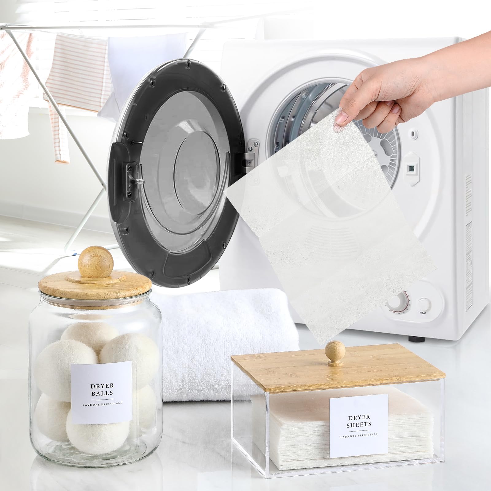 LANDNEOO acrylic storage box showcasing contents while protecting from dust