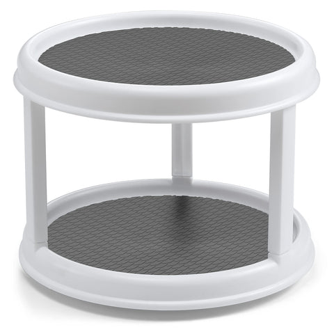 Landneoo 10-inch turntable dimensions fit counters and shelves.
