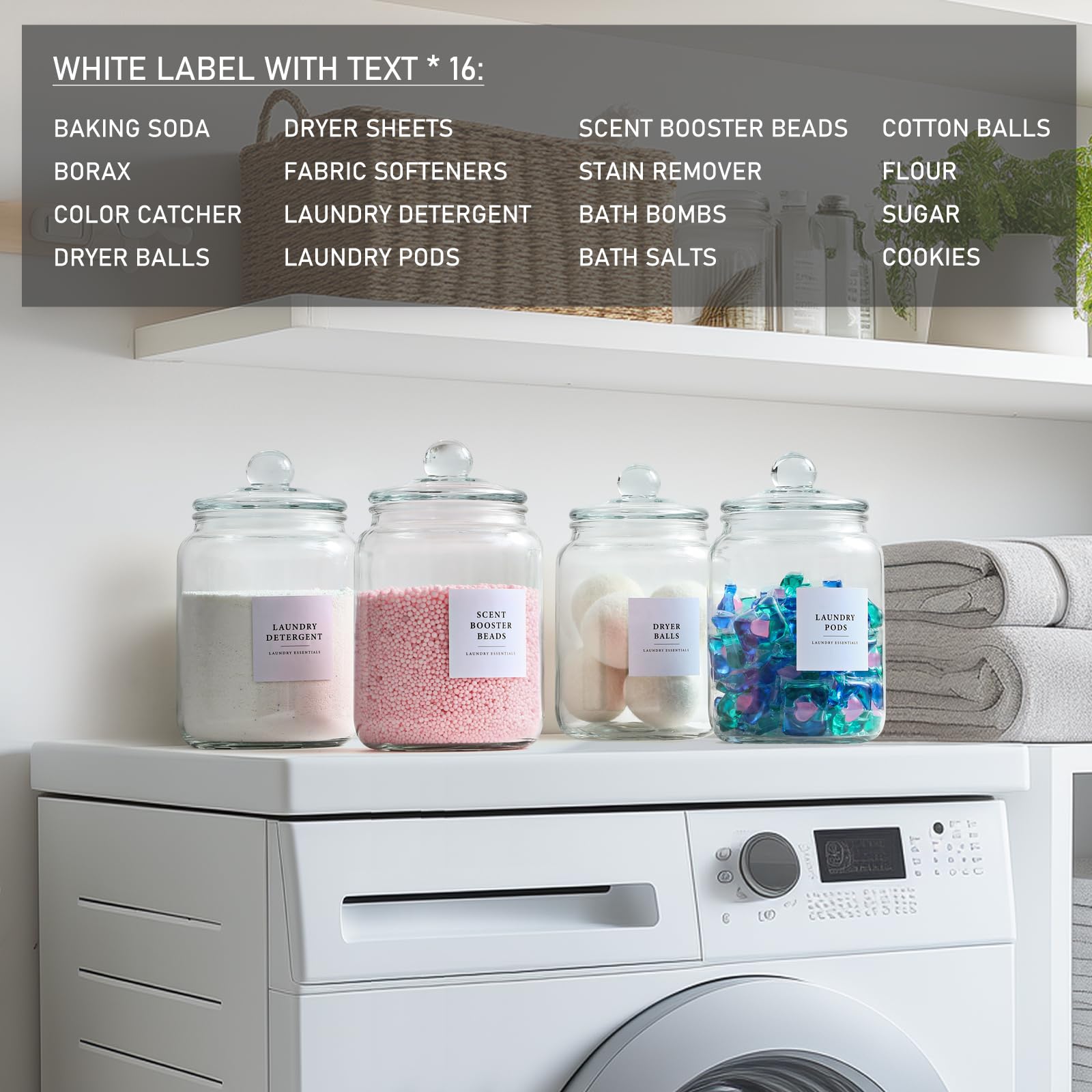 LANDNEOO four spoons included for scooping laundry or pantry items