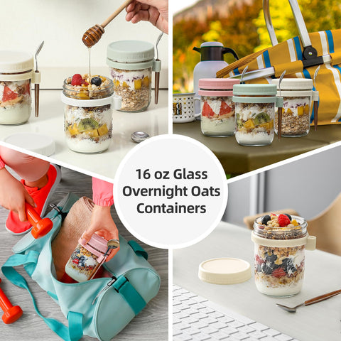 LANDNEOO gift-ready oats jars pack, a practical present for meal prep.
