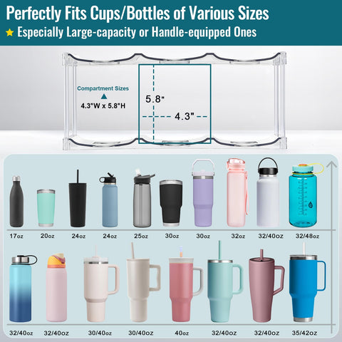 LANDNEOO HydroJug compatible bottle holder side view shows tall bottle stability.