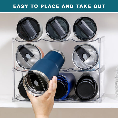 LANDNEOO compact rack saves space on countertops or shelves.