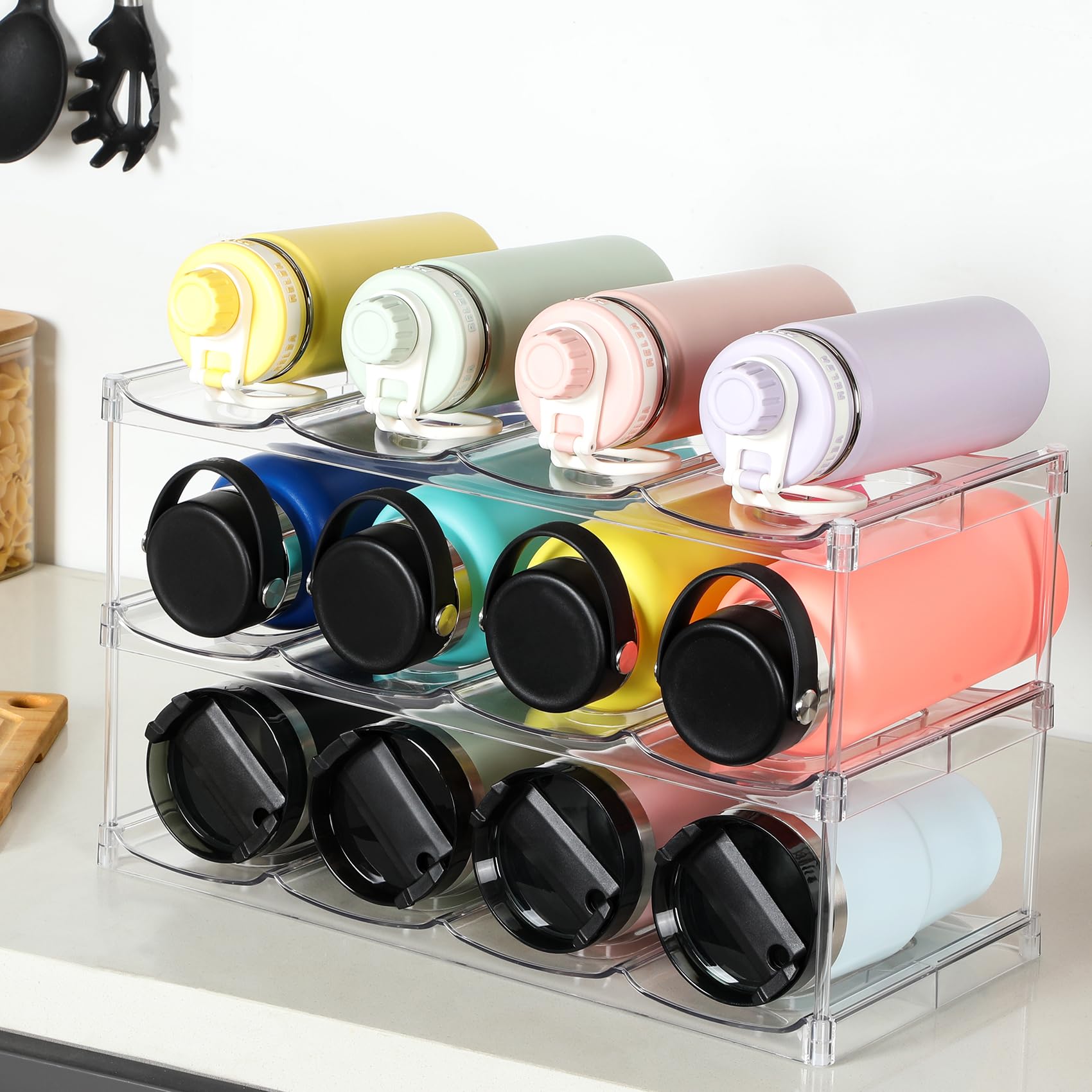 LANDNEOO 12-bottle capacity layout demonstrates practical storage