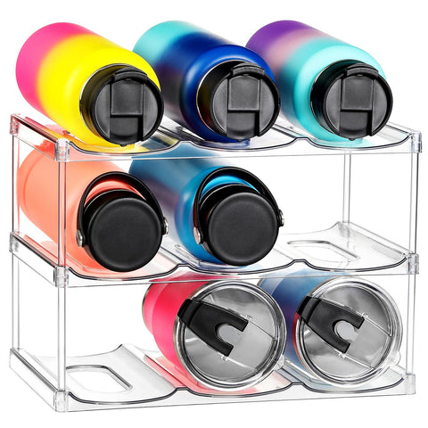 LANDNEOO larger-compartment organizer demonstrates three-tier design for large bottles.