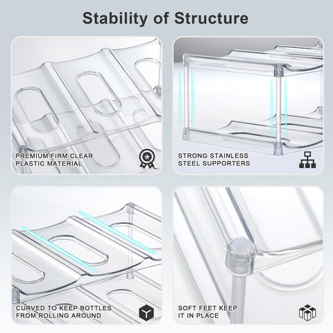 LANDNEOO modern bottle storage design blends with any kitchen decor.