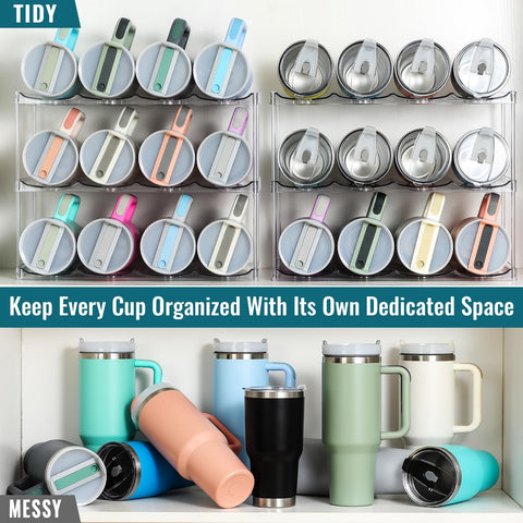 LANDNEOO Owala bottle holder fits wide handles for quick storage.