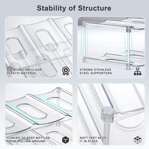 LANDNEOO ridges-prevent-bottle-roll prevent bottles from shifting.