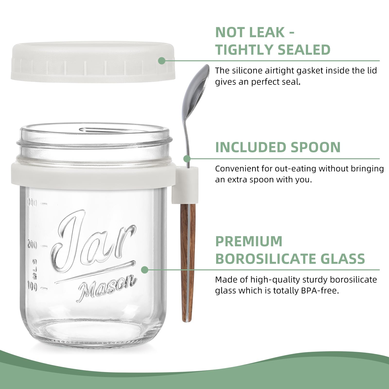 LANDNEOO silicone sealing lid provides a tight leak‑resistant seal.