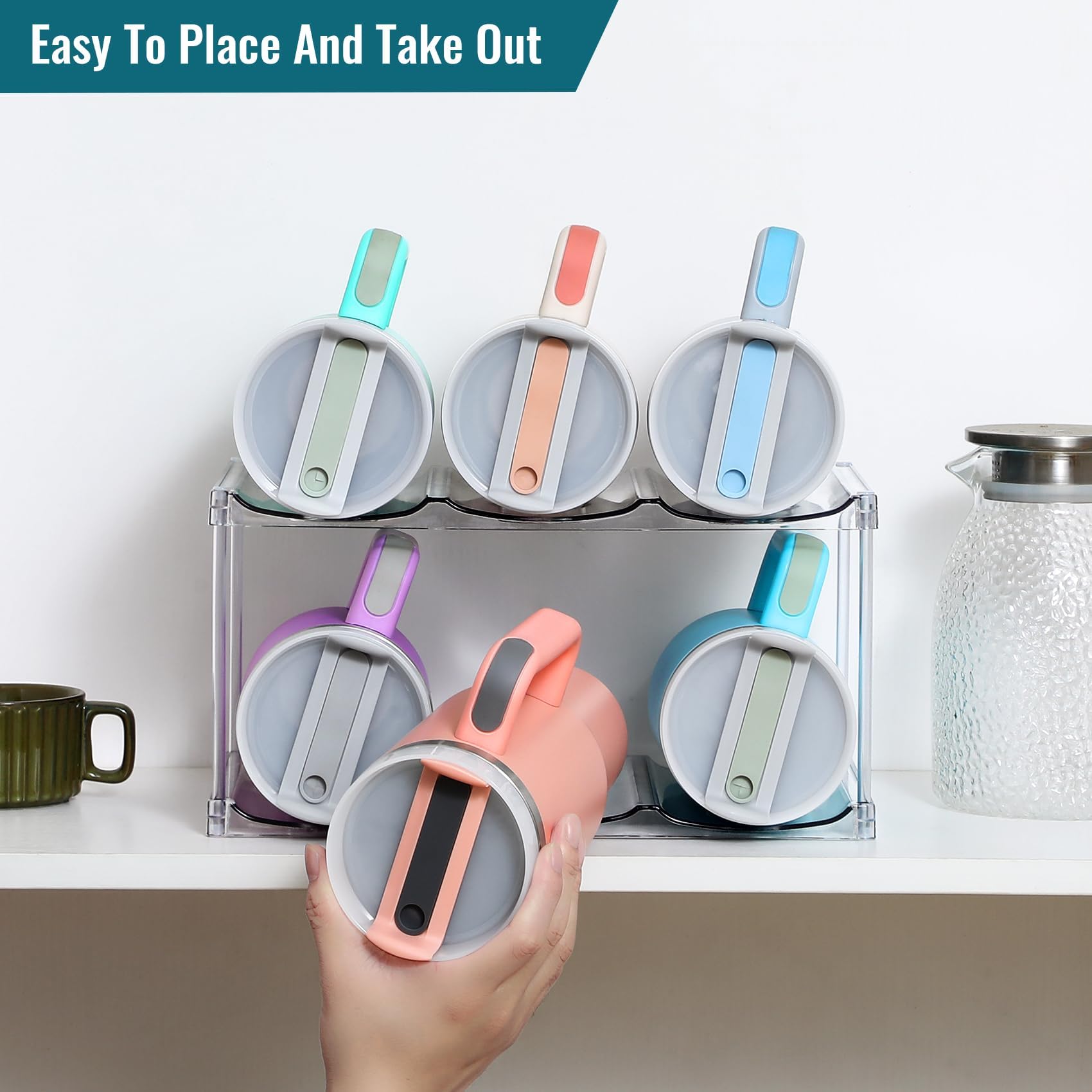 LANDNEOO Simple Modern bottle shelf demonstrates modern, sleek home organization.