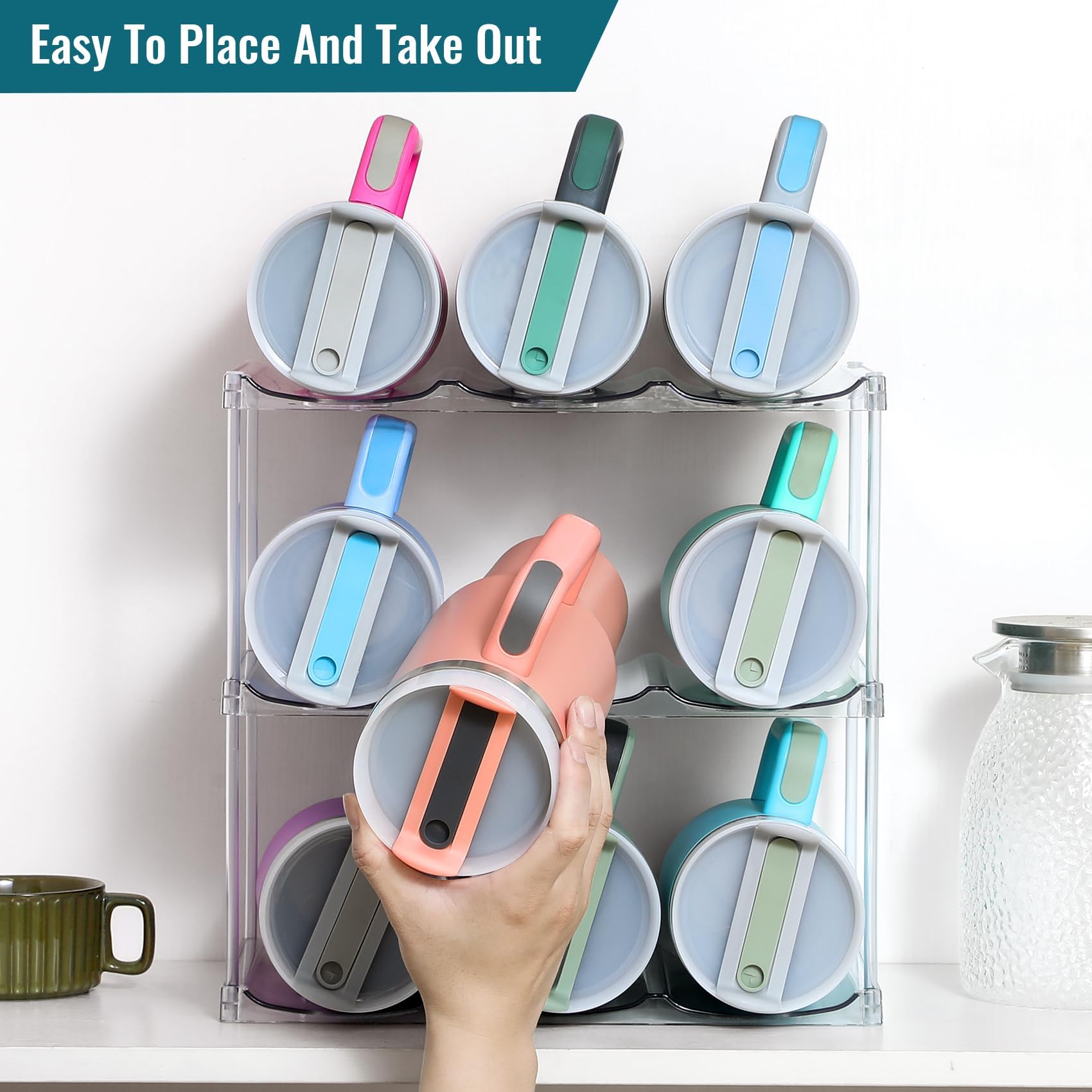 LANDNEOO versatile storage for pantry, fridge, and cabinet shelves
