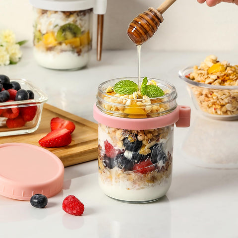 LANDNEOO wide opening jar for easy filling and cleaning.