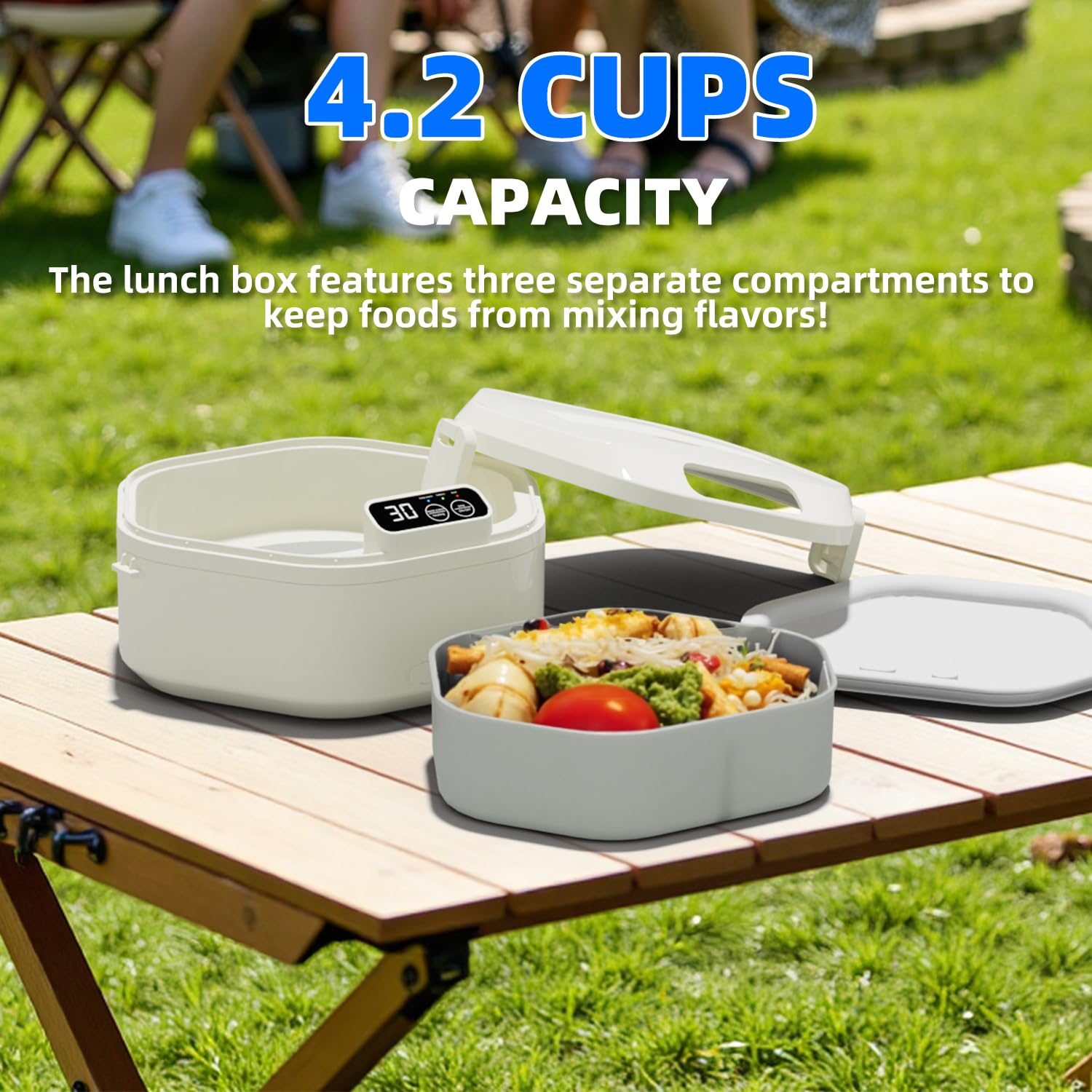 LANDNOR smart timer heats precisely and saves waiting time outdoors.