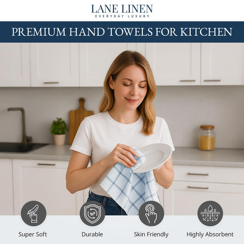 Lane Linen absorbent cotton towel texture showing high absorbency