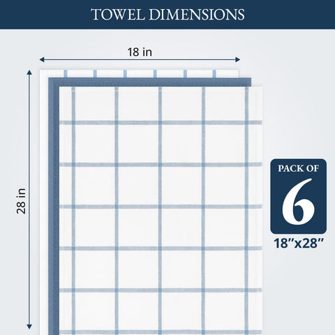 Lane Linen towels drying dishes with a streak-free finish