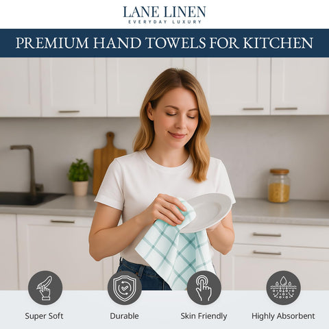 Lane Linen 12-pack dishcloths offer durable cotton for daily use