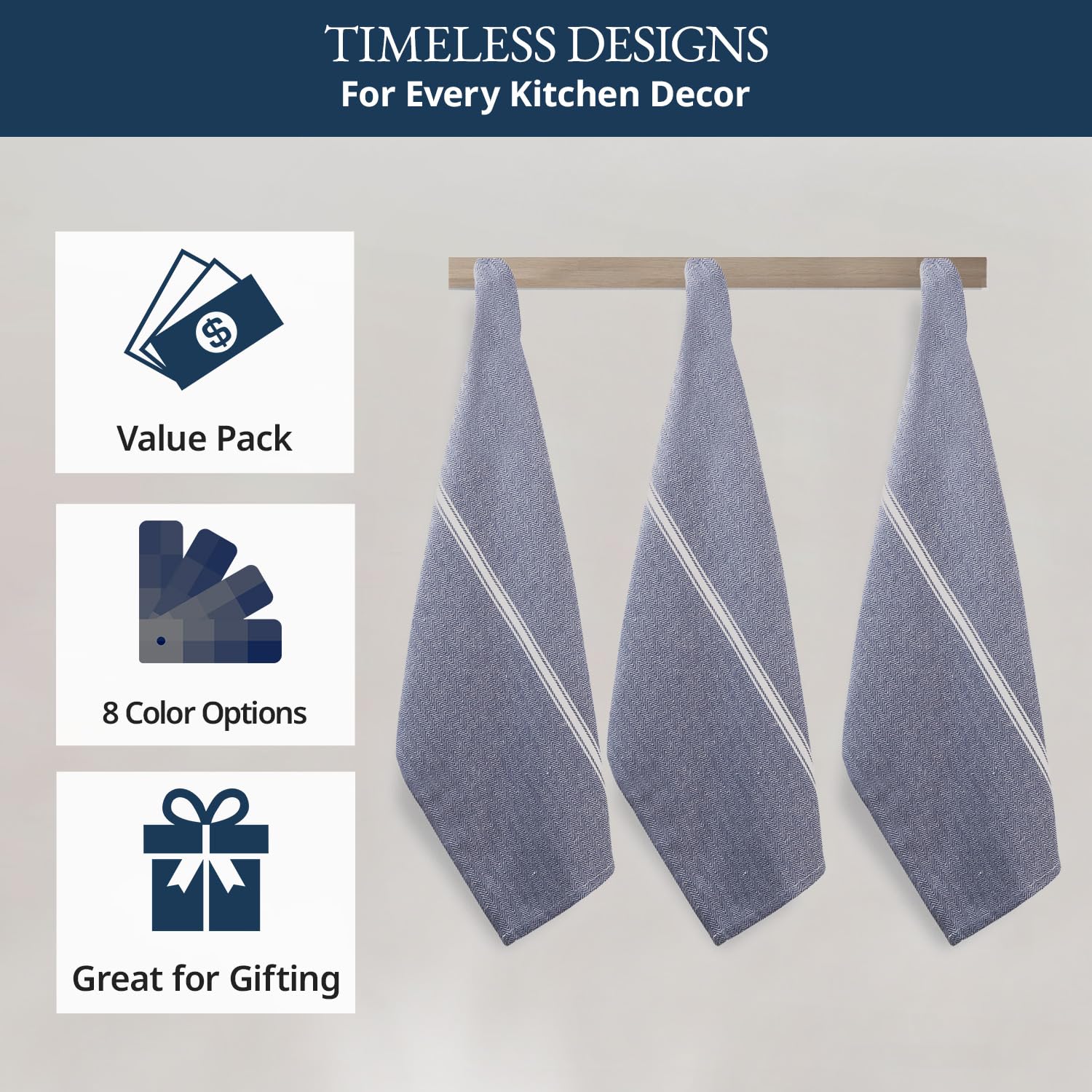LANE LINEN multi-purpose towels for dish drying and hand drying