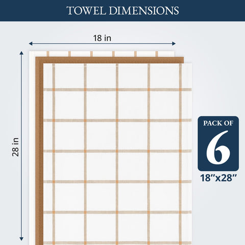 Lane Linen quick-drying beige towels ideal for fast spill cleanup.