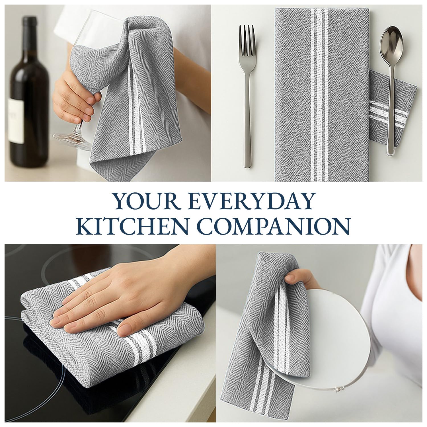 14x25 inch towels offer ample coverage for drying tasks