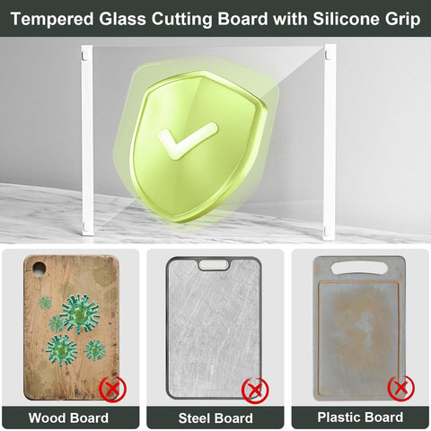 Langbohos dishwasher-safe glass board simplifies cleanup after cooking