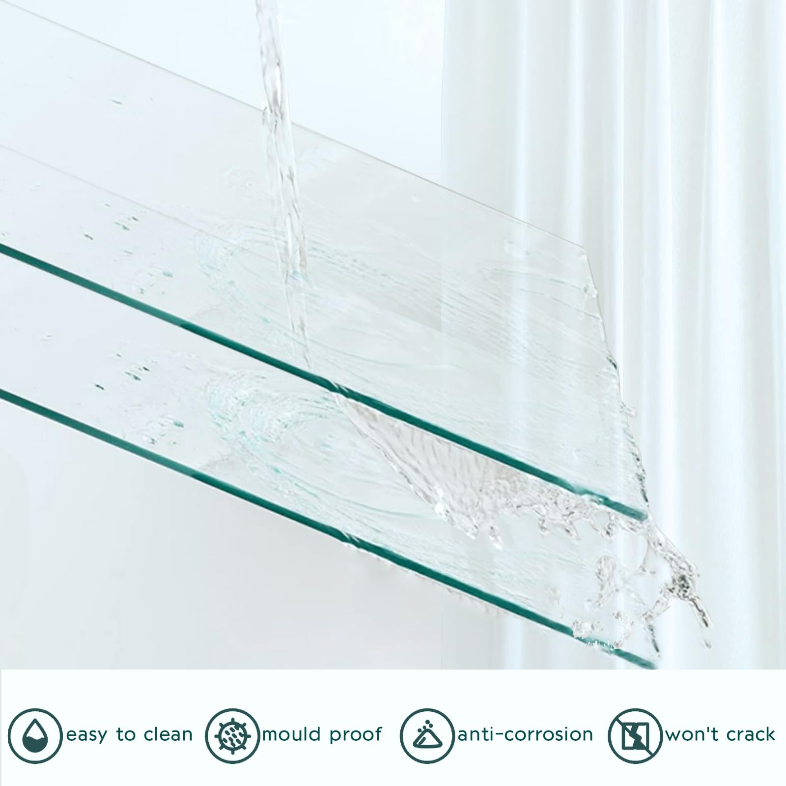 LANGBOHOS tempered glass resists heat, protecting countertops from hot pots.