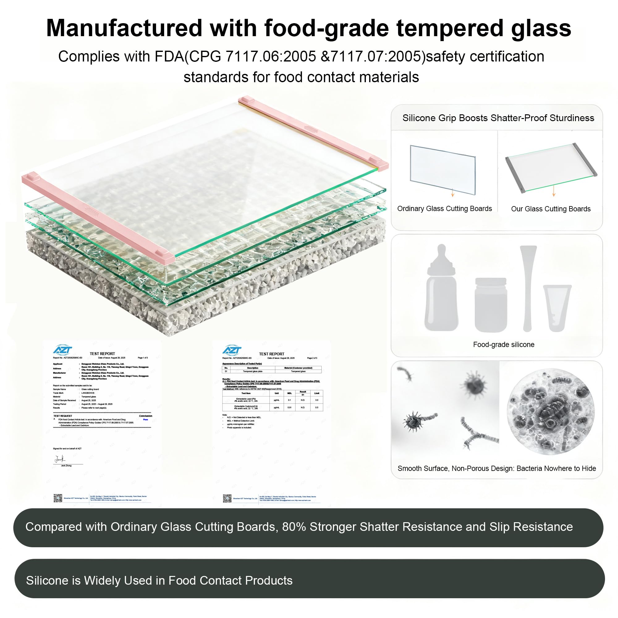 LANGBOHOS heat tolerance up to 150°C for short hot tasks
