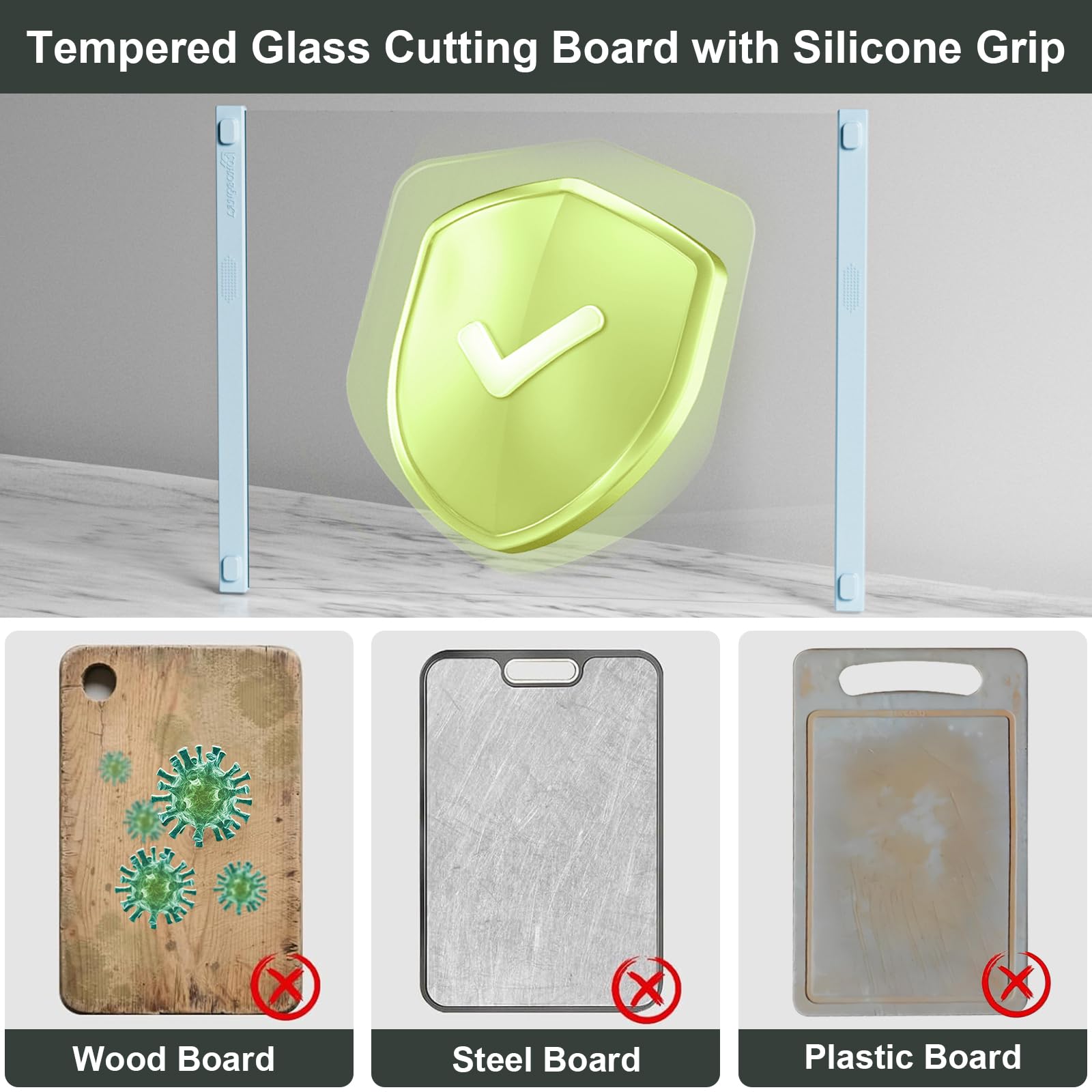 LANGBOHOS heat-tolerant glass board suitable for brief pot use
