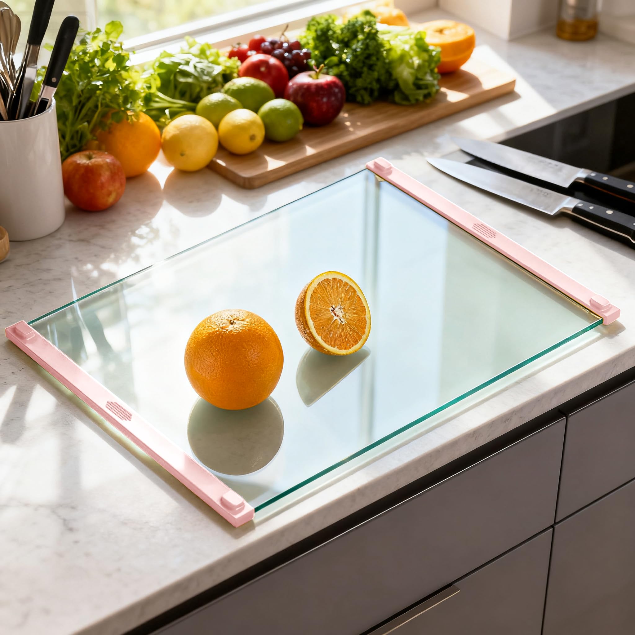 LANGBOHOS multi-functional board serves as cutting, tray, or mat