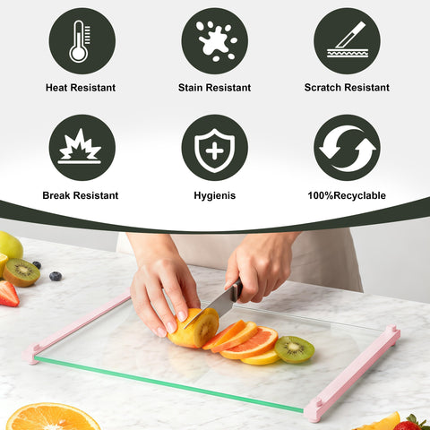 LANGBOHOS non-toxic glass surface resists scratches and odors