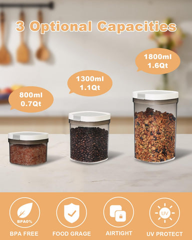 LANGMINGDE BPA-free storage canister preserves food safely and cleanly.