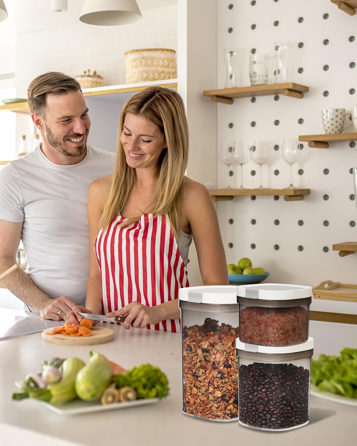 LANGMINGDE durable canister ideal for pantry staples beyond coffee.