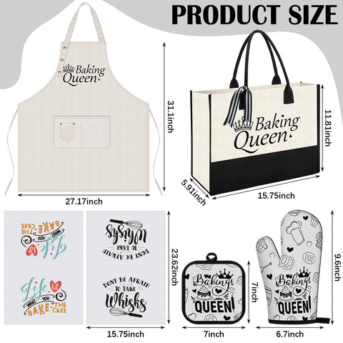 Langyiwee Baking Queen oven mitts protect hands during high-heat baking sessions.