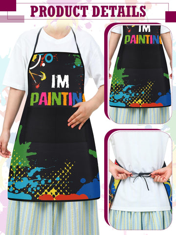 Langyiwee painting apron waterproof fabric protects clothes from splashes