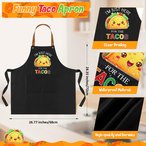 Langyiwee Taco Apron fabric close-up shows durable polyester with PVC coating
