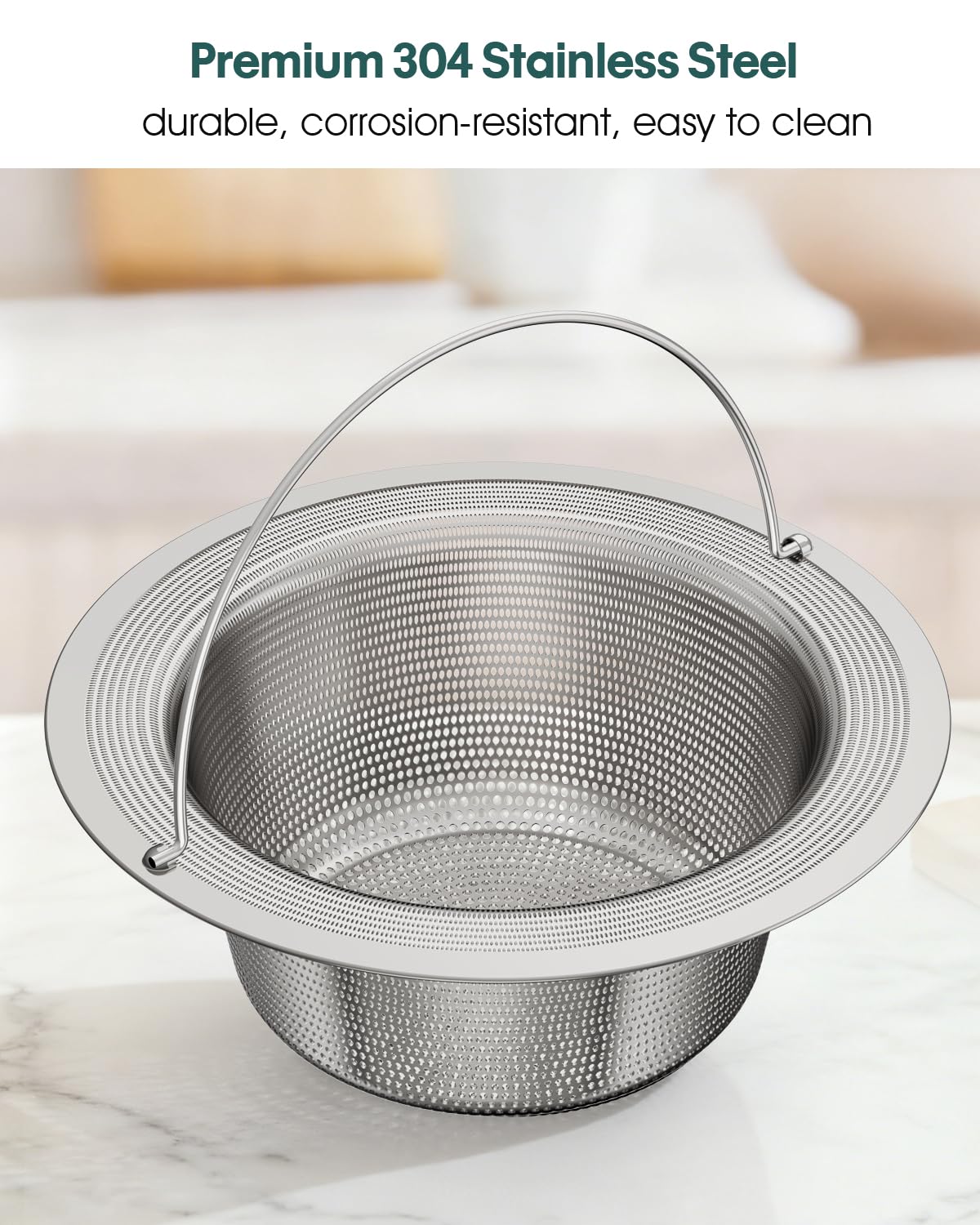 LANGZIHT 304 stainless construction resists acids for longevity.