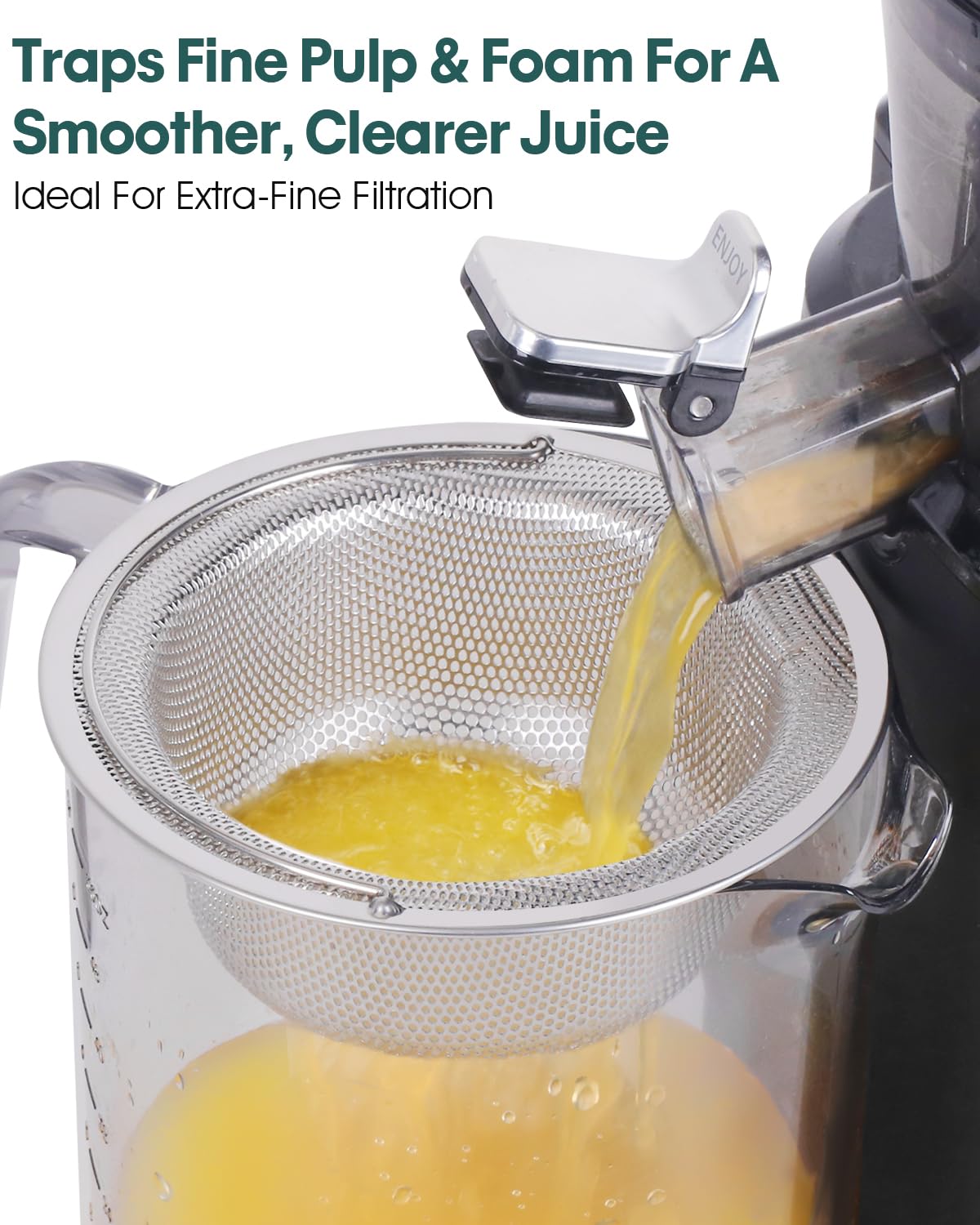 LANGZIHT Nama J2 stainless mesh ensures durability and easy cleaning.