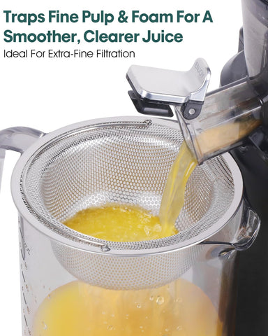 LANGZIHT Nama J2 stainless mesh ensures durability and easy cleaning.