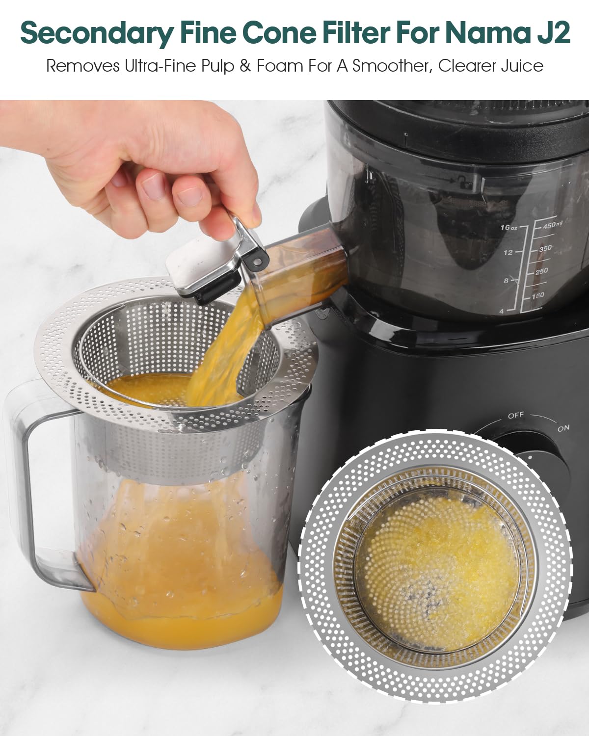 LANGZIHT Nama J2 strainer compatibility suited for common containers