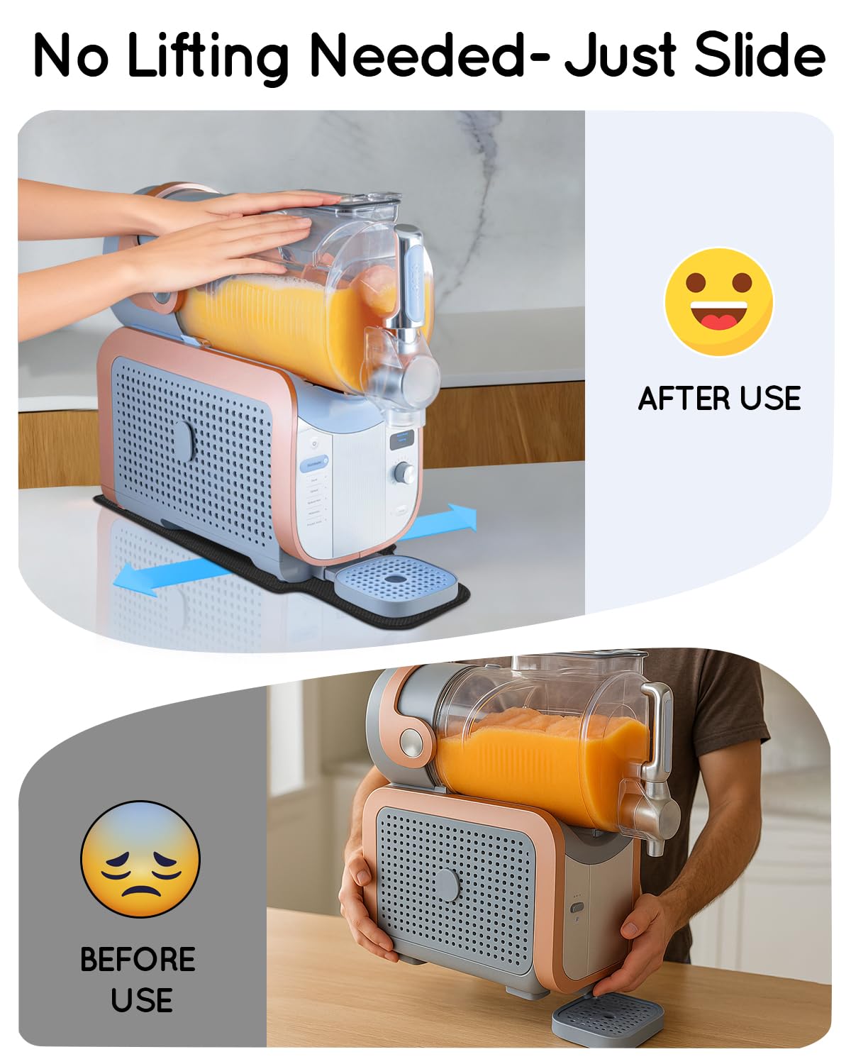 LANGZIHT sliding pad non-slip side anchors the Ninja FS605 during sliding.