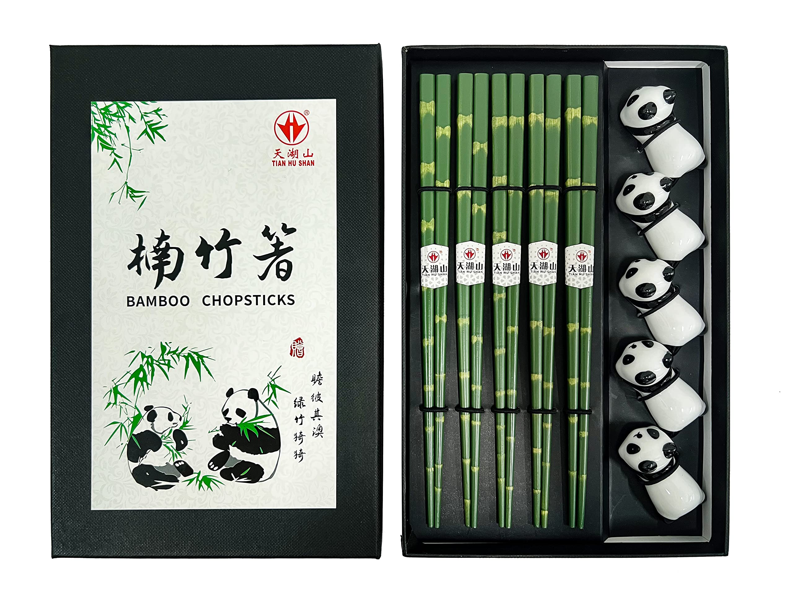 LANHUTHS green bamboo design chopsticks showcase natural elegance for sushi and noodles.