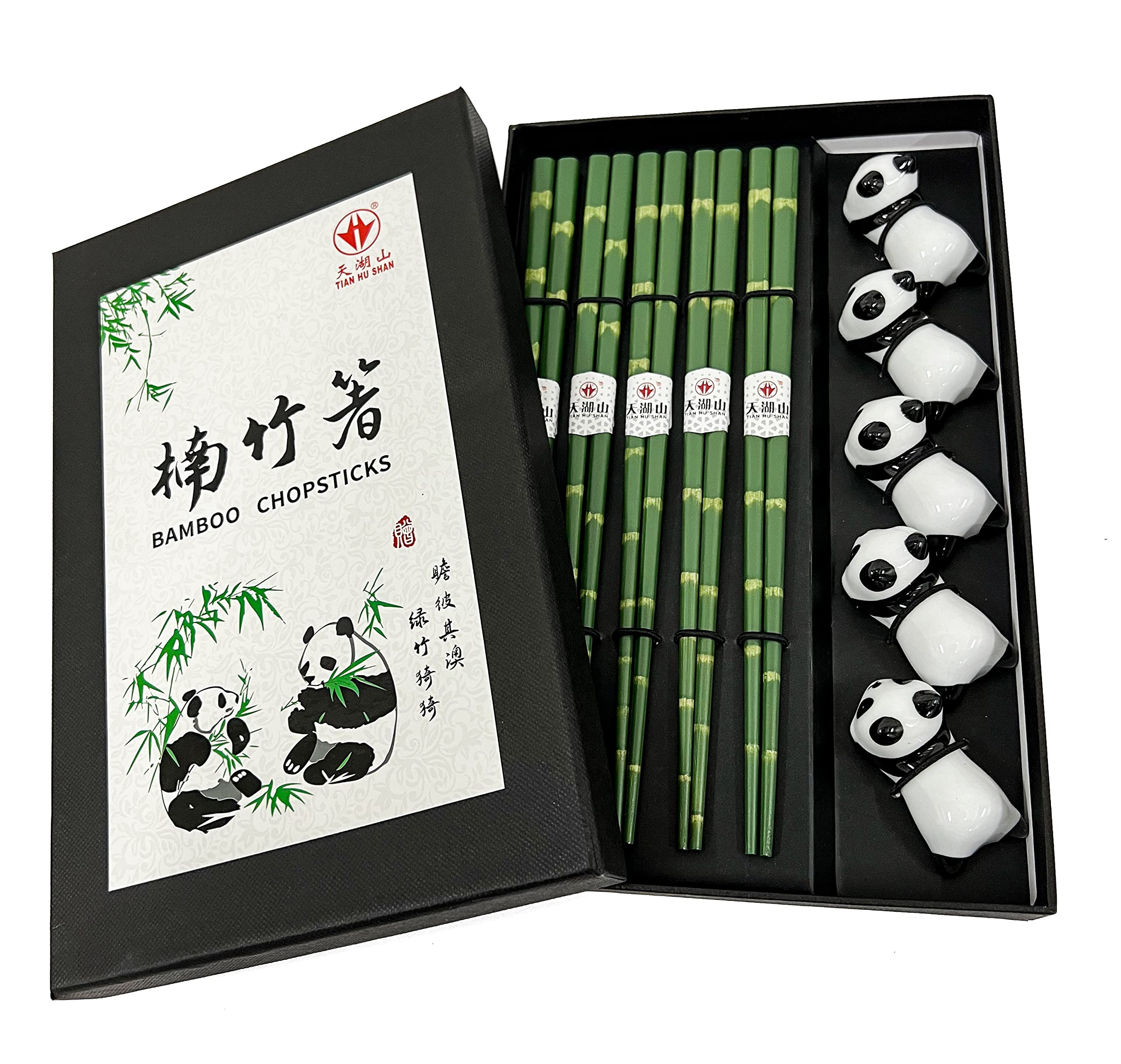 LANHUTHS panda rest close-up keeps chopsticks organized and adds playful style.