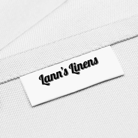 Lann's Linens tablecloth is machine-washable for easy reuse after events