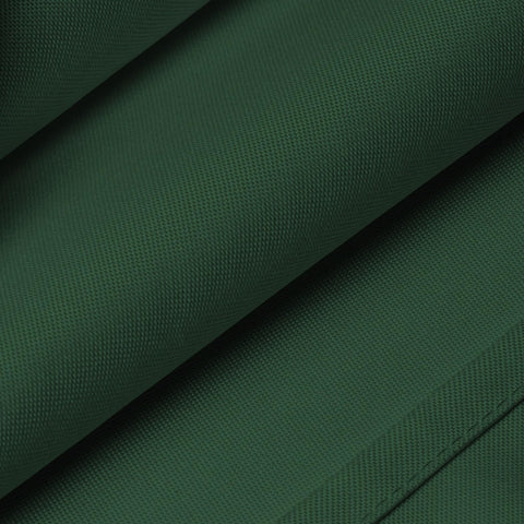 Lann's Linens round tablecloth featuring wrinkle-resistant fabric, hunter green
